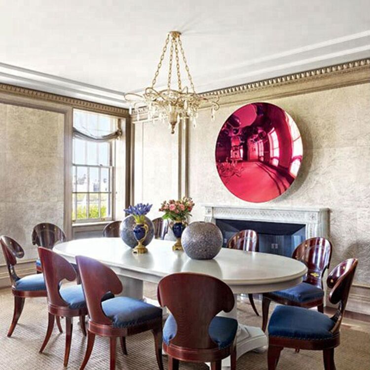 Mirror polishing concave sculpture