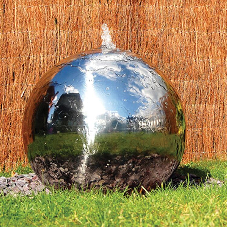 Stainless steel fountain sphere3