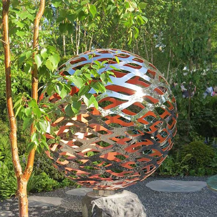 Large-Decorative-Painted-Garden-Stainless-Steel-Hollow