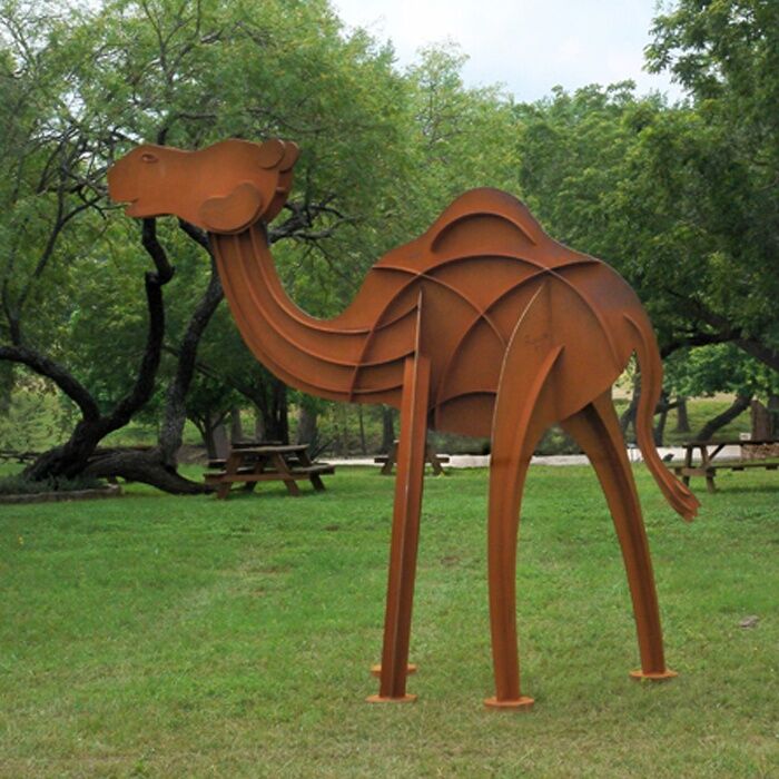 Rusty-Animal-Garden-Art-Corten-Steel-Camel