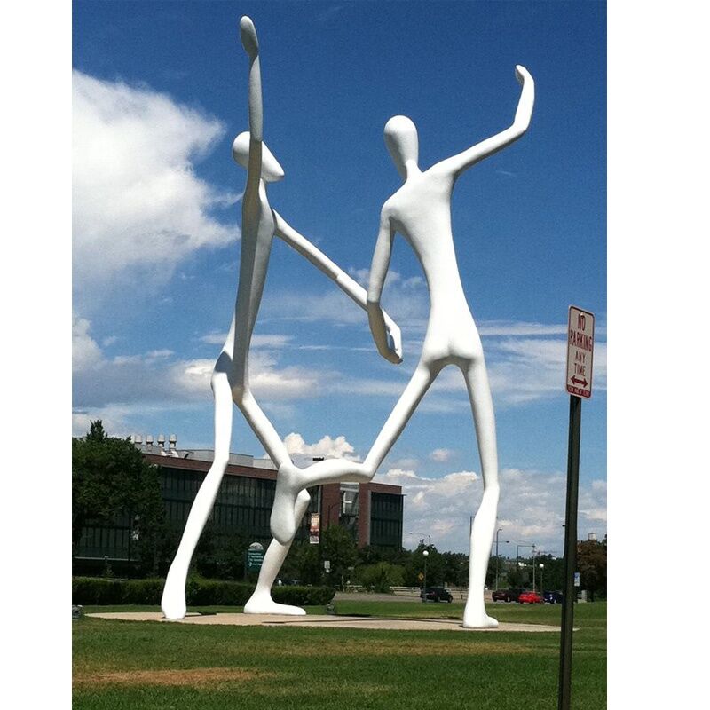 Life-Size-Two-Men-White-Painted-Outdoor (3)