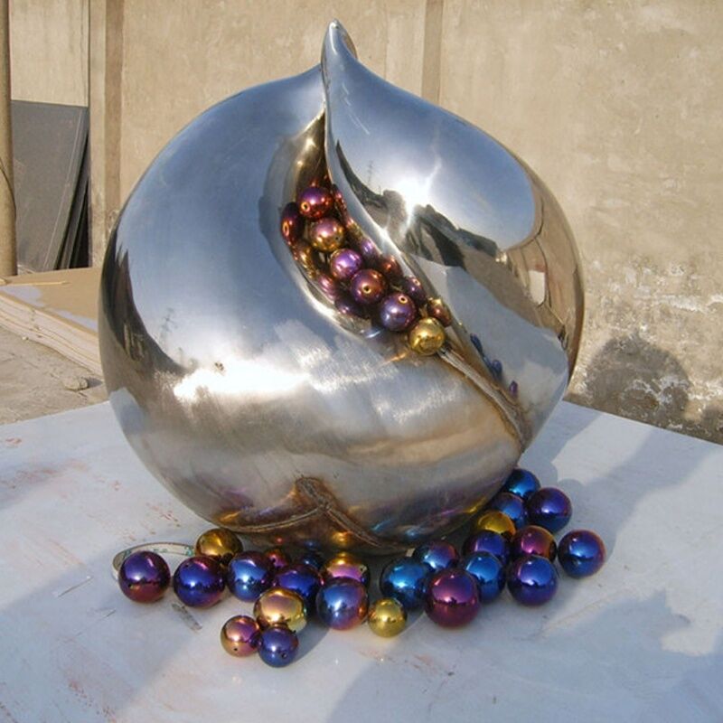 Modern-Art-Metal-Sculpture-Stainless-Steel-Outdoor