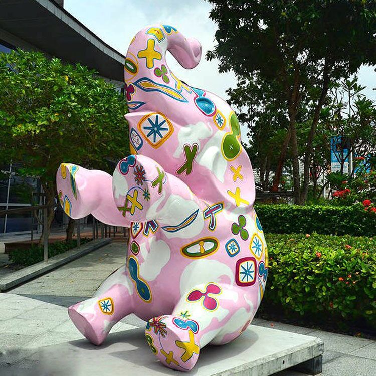 Outdoor-Life-Size-Fiberglass-Cartoon-Animal-Elephant-Sculpture (3)