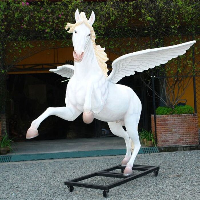 White-Painted-With-Wings-Life-Size-Fiberglass