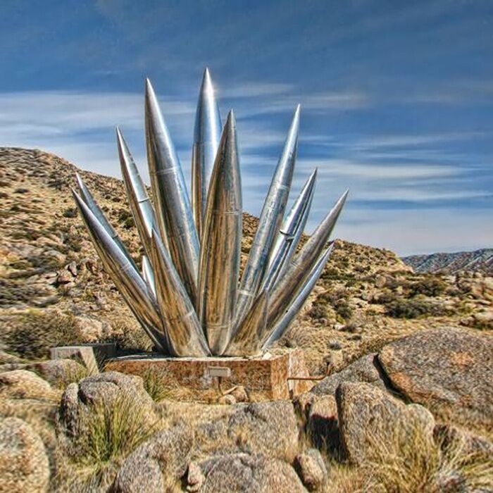 Aloe-Vera-Artificial-Plant-Stainless-Steel-Sculpture