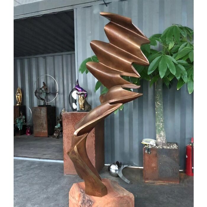 Antique-Casting-Modern-Abstract-Bronze-Sculpture