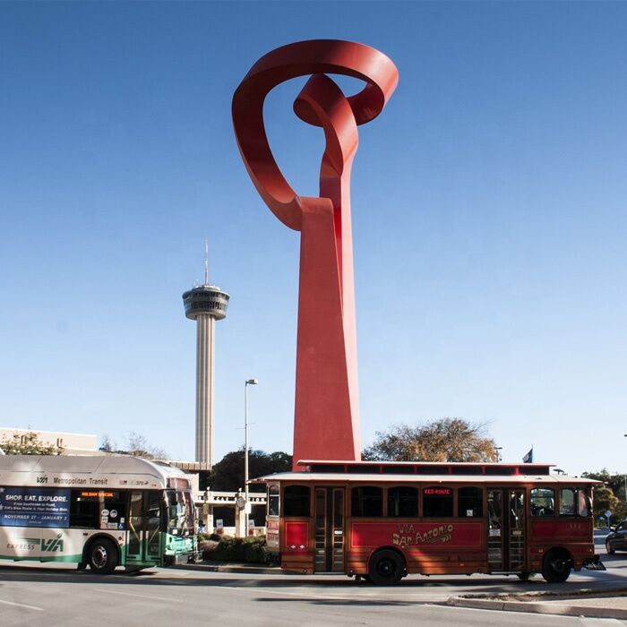 Large-Red-Painted-Metal-Stainless-Steel-Outdoor