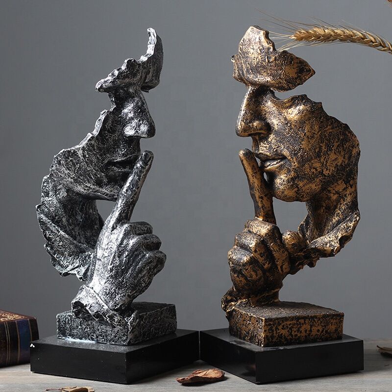 Life-Size-Bronze-Metal-Figure-Face-Sculpture