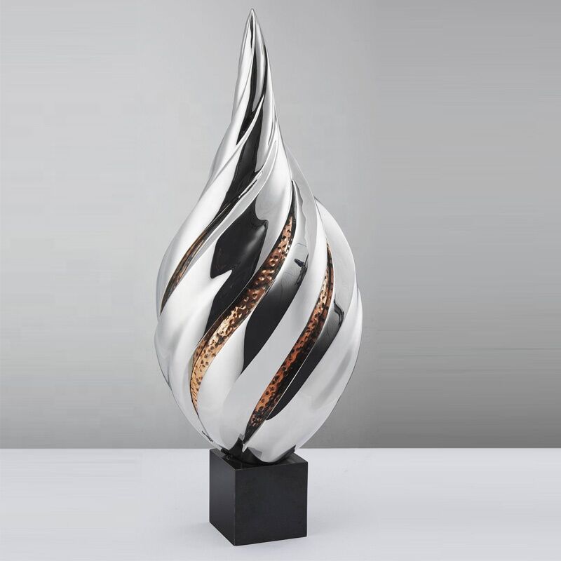 66cm Metal Polished Stainless Steel Sculpture Interior Decoration