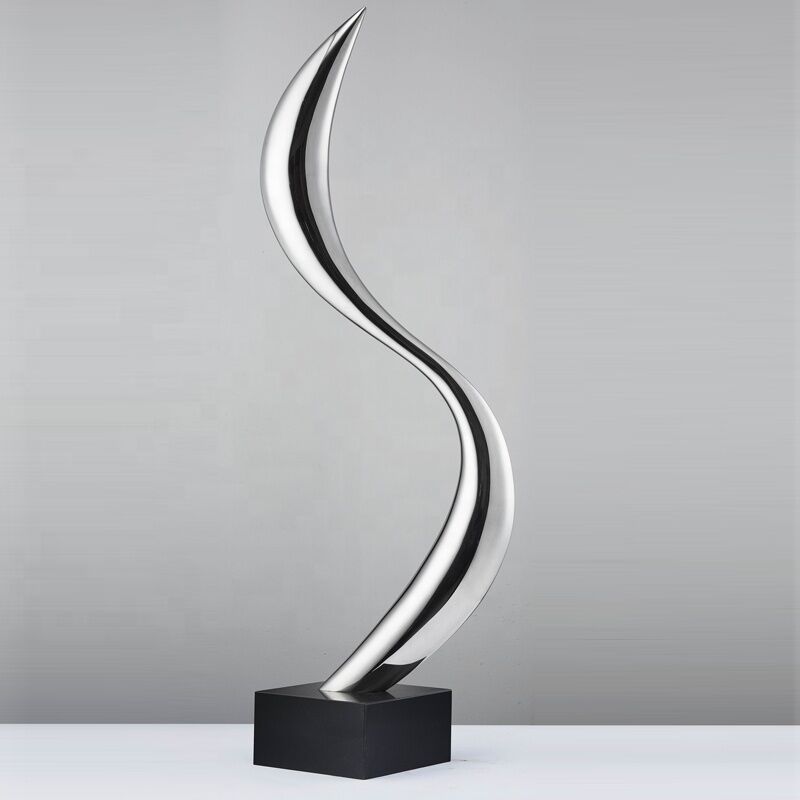 66cm Metal Polished Stainless Steel Sculpture Interior Decoration2