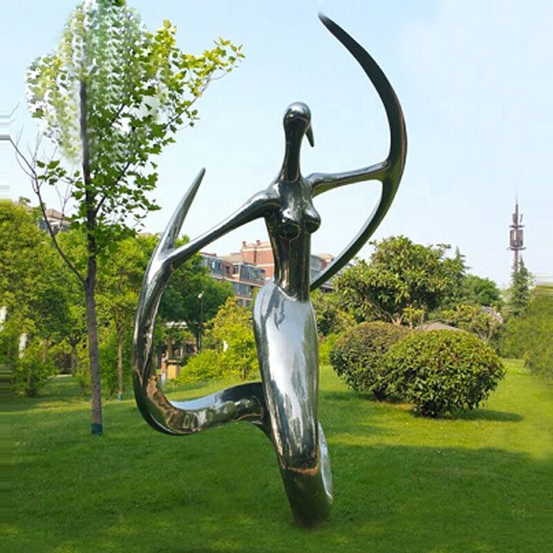 Stainless Steel Sculpture Large Outdoor Mermaid Sculpture