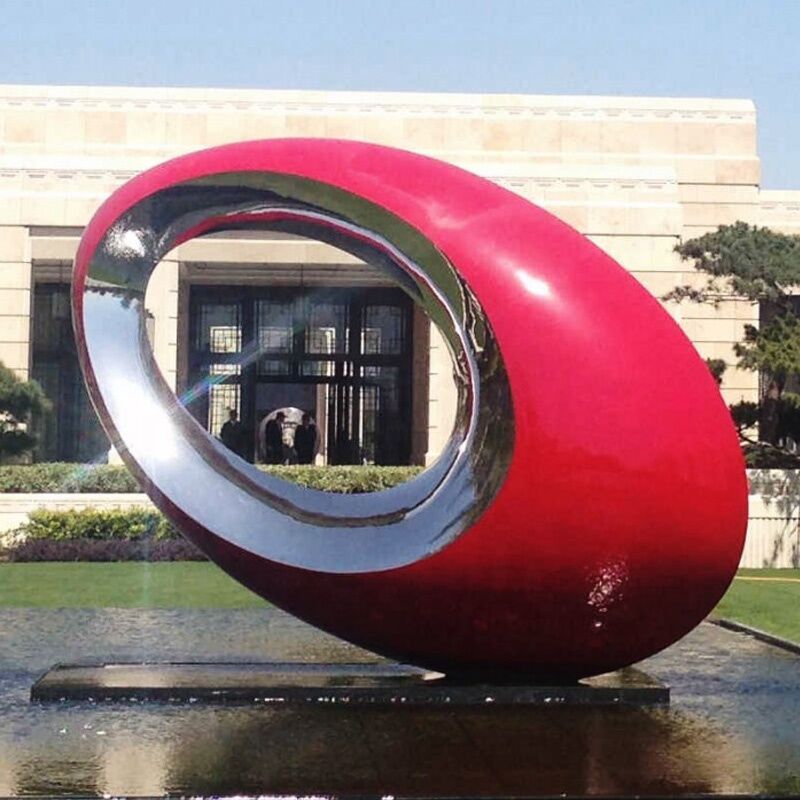 Abstract Art Metal Stainless Steel Outdoor Sculpture For Sale