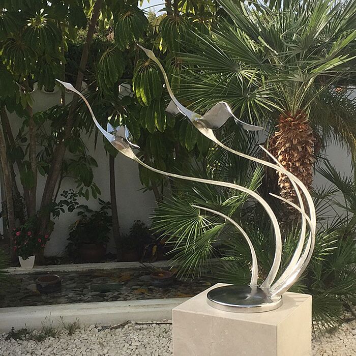 Bird Abstract Indoor Modern Stainless Steel Decoration Sculpture Home