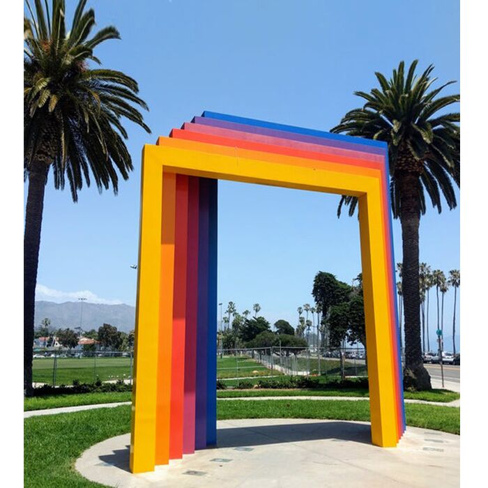 Colorful Large Decorative Modern Outdoor Stainless Steel Sculpture