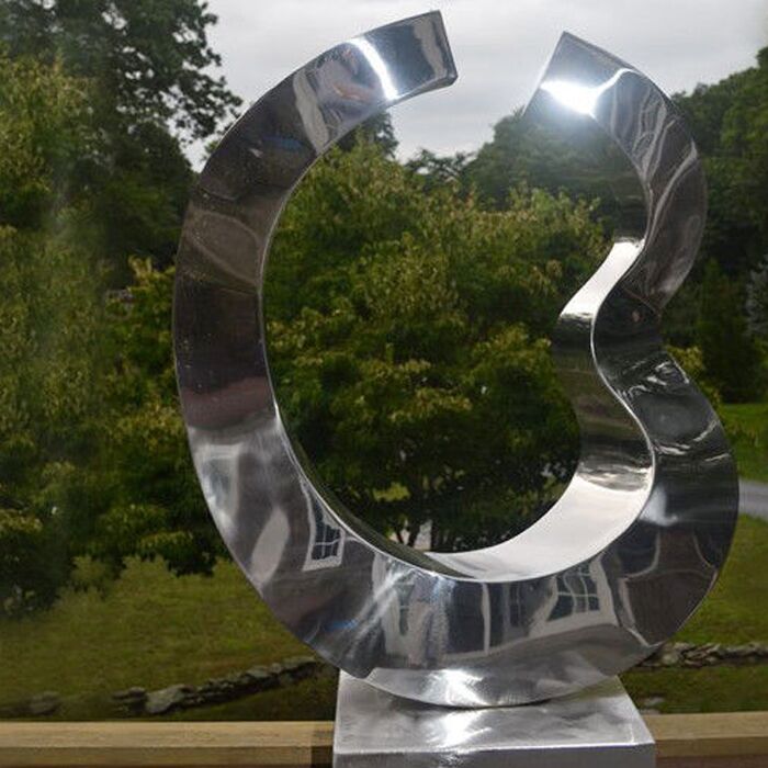 Contemporary Garden Landscaping Stainless Steel Sculpture