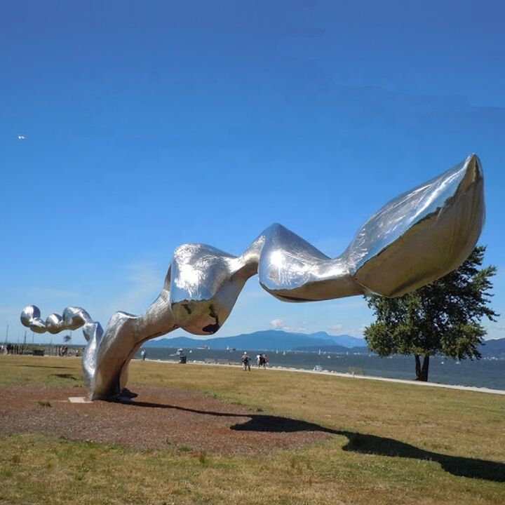 Giant Modern Garden Urban Landscape Stainless Steel Sculpture