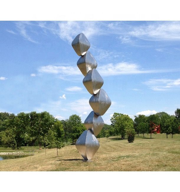 Giant Modern Stainless Steel Garden Landscape Sculpture 1