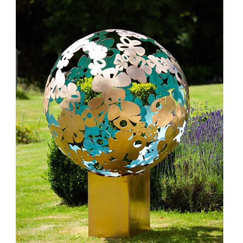 Handmade Modern Design Large Hollow Stainless Steel Balls Sculpture