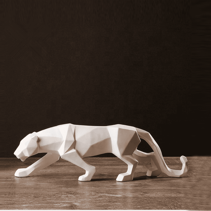 Mainstream Sculpture Life Size Stainless Steel Leopard Sculpture