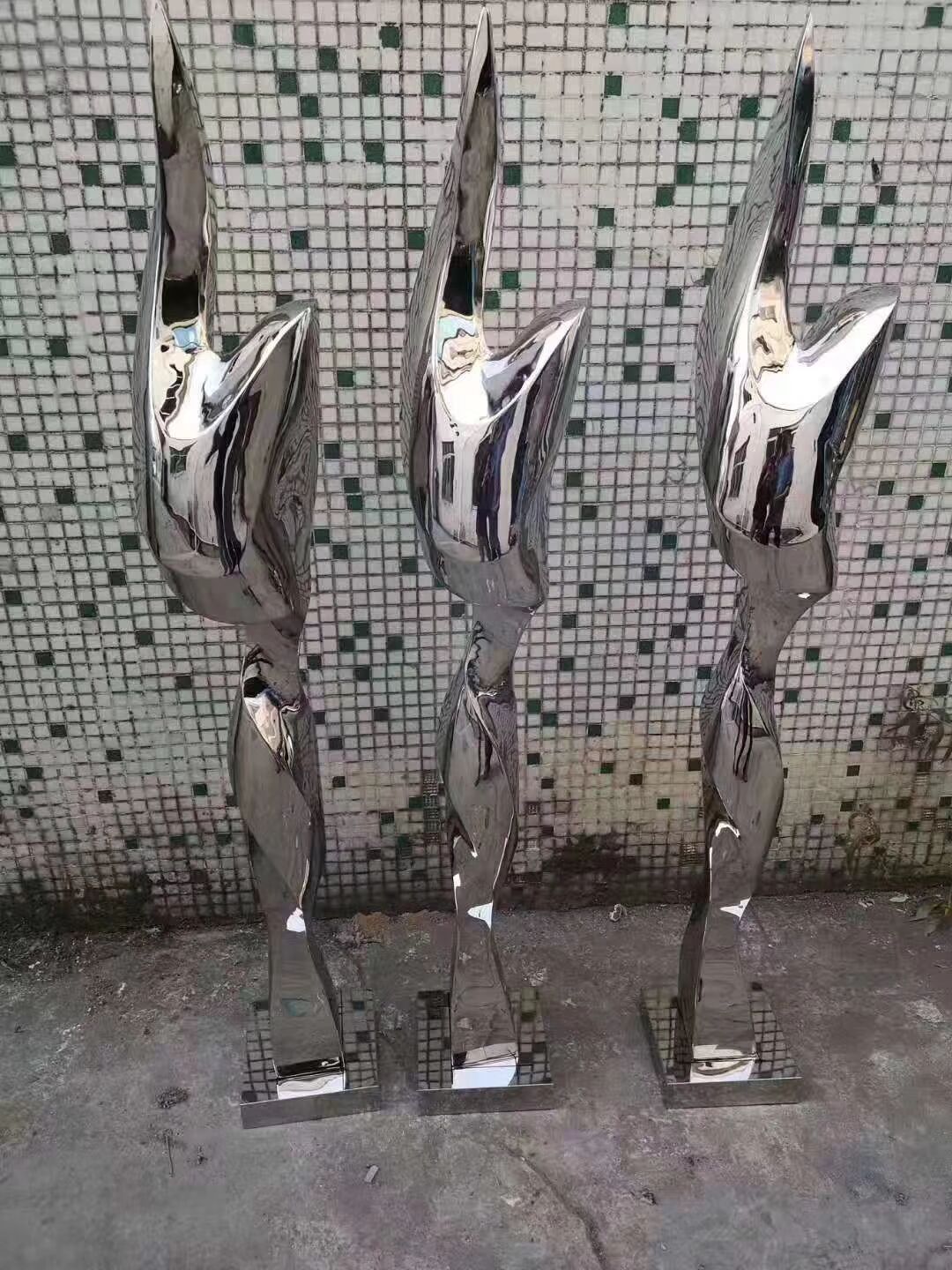 Metal Contemporary Art Stainless Steel Abstract Sculpture (3)