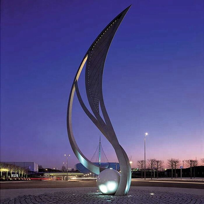 Modern City Urban Decoration Large Stainless Steel Sculpture