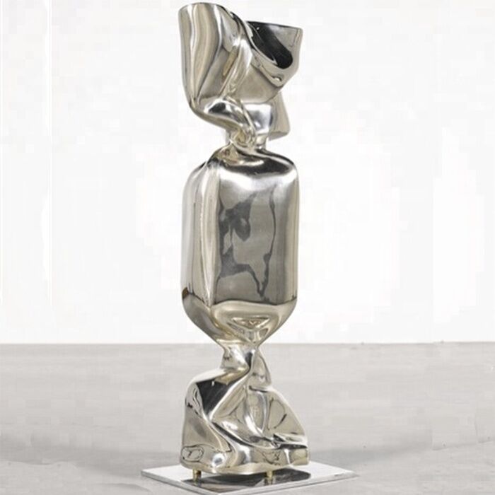 Modern Commercial Decoration Giant Stainless Steel Candy Sculpture 1