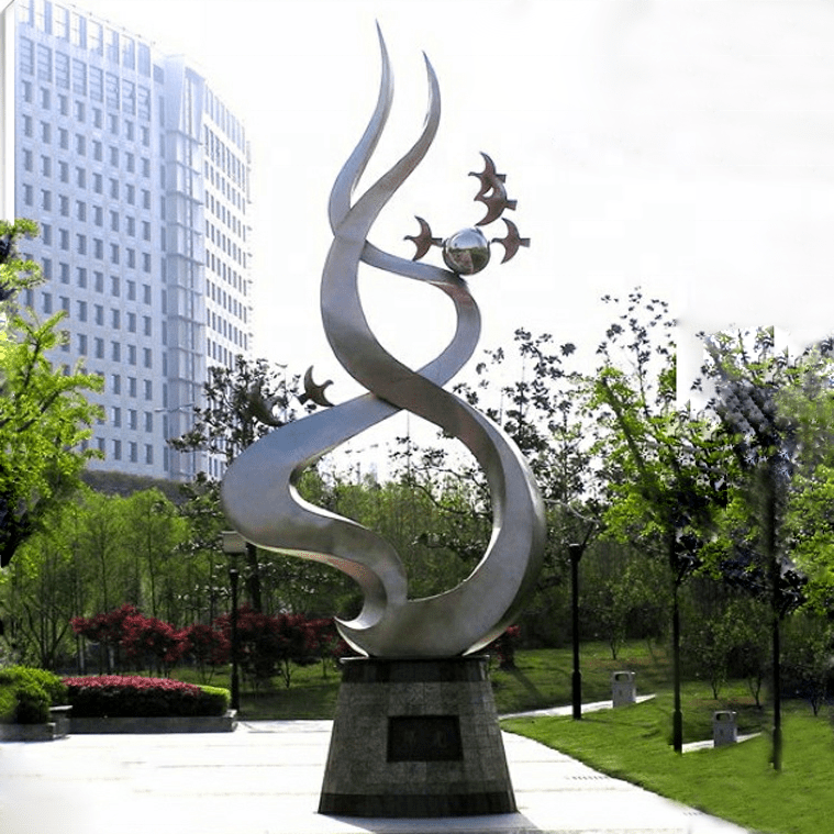 Modern Decoration Stainless Steel City Sculpture