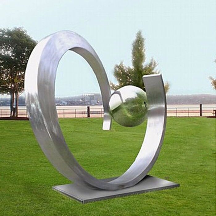 Modern Garden Park Decoration Large Abstract Stainless Steel Sculpture