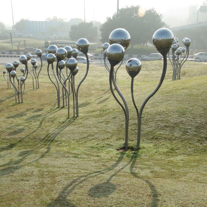 Modern Landscape Art Design Stainless Steel Garden Sculpture