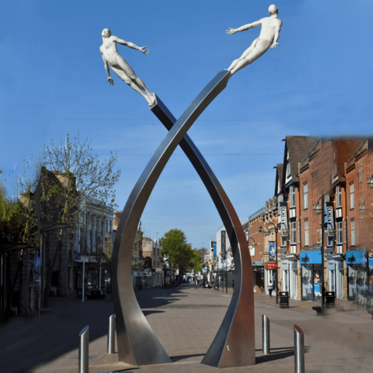 Outdoor Decoration Sculpture Stainless Steel Man Sculpture