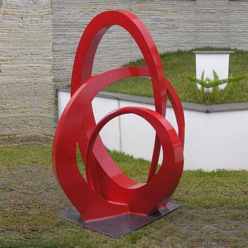 Outdoor Unique Modern Artwork Stainless Steel Abstract Wave Sculpture