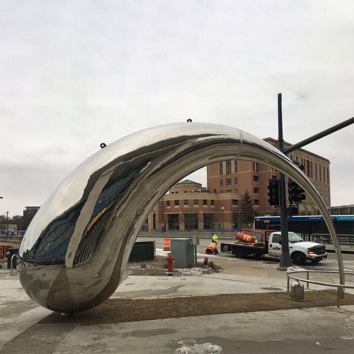Public Urban Landscape Large Stainless Steel Outdoor Sculpture 2