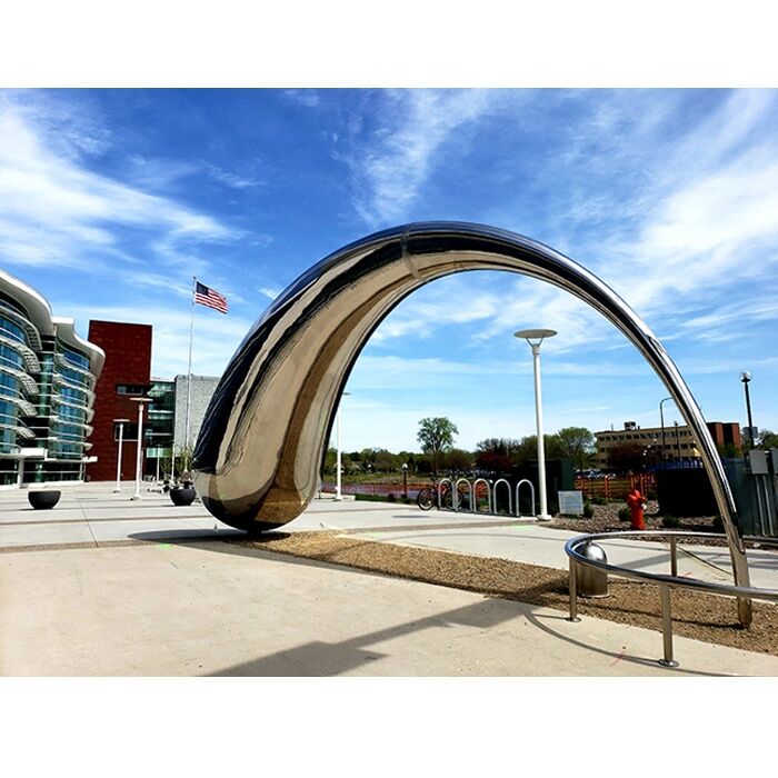 Public Urban Landscape Large Stainless Steel Outdoor Sculpture