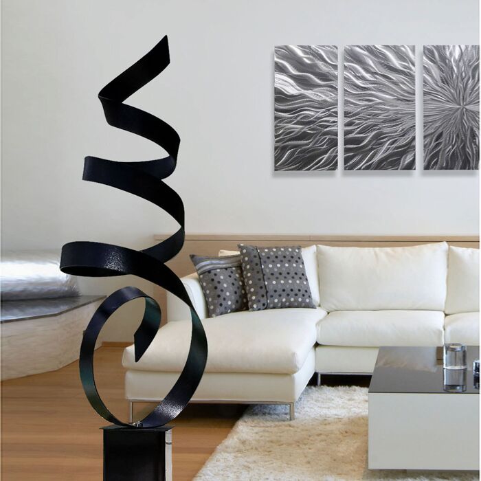 Ribbon Metal Abstract Art Sculpture Home Decoration Pieces