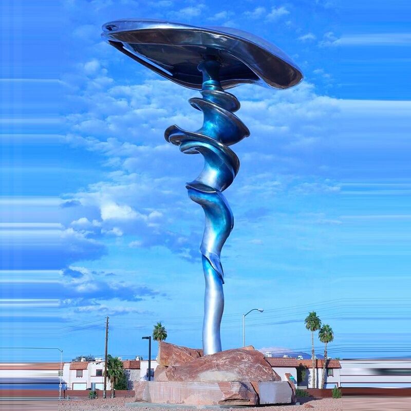 Urban Landscape Abstract Stainless Steel Garden Ornaments Sculpture