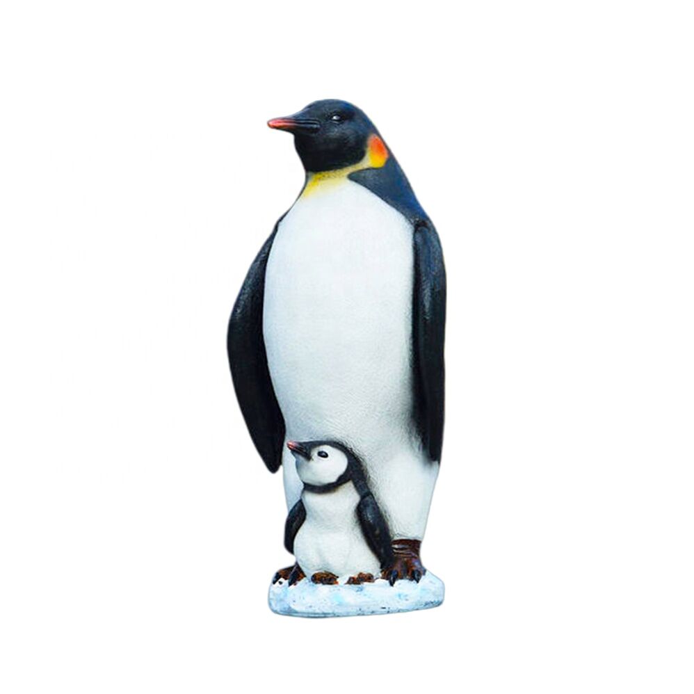 Fiberglass Polyresin sea animal life size penguin statue3