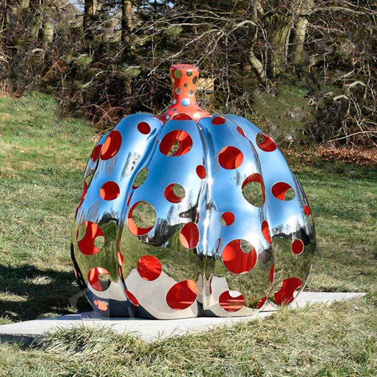 Stainless Steel Garden Abstract Mirror Polished Sculpture