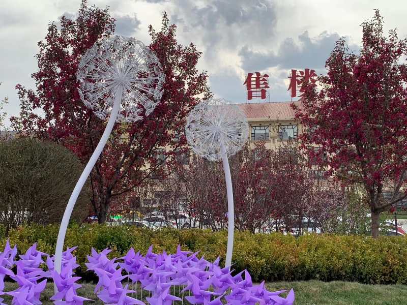 Stainless steel dandelion sculpture (19)