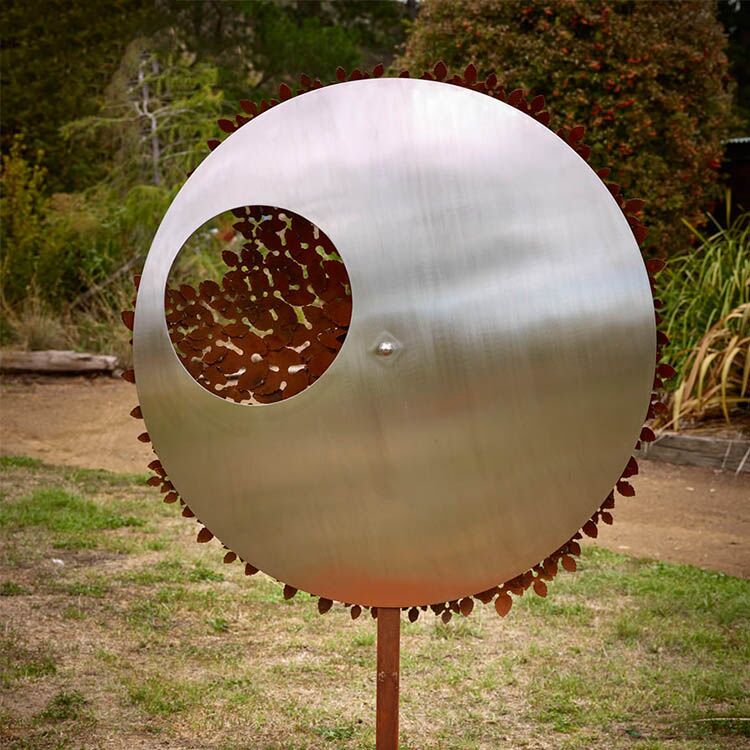 Stainless Steel Metal Garden Ball Sculpture 1