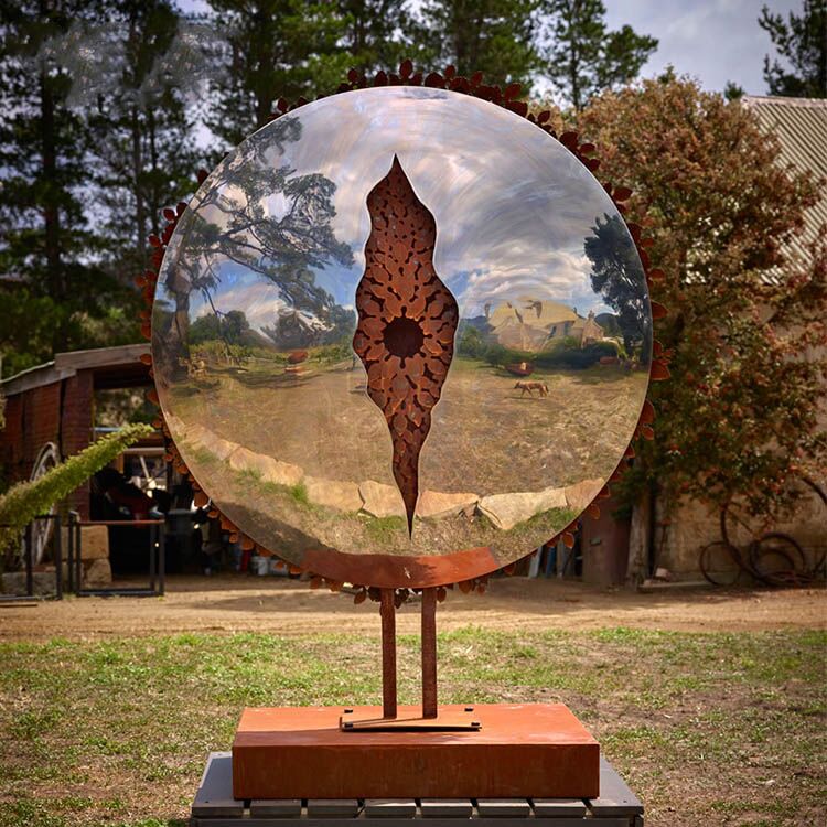 Stainless Steel Metal Garden Ball Sculpture 2