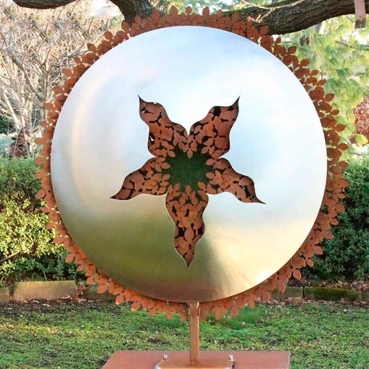 Stainless Steel Metal Garden Ball Sculpture