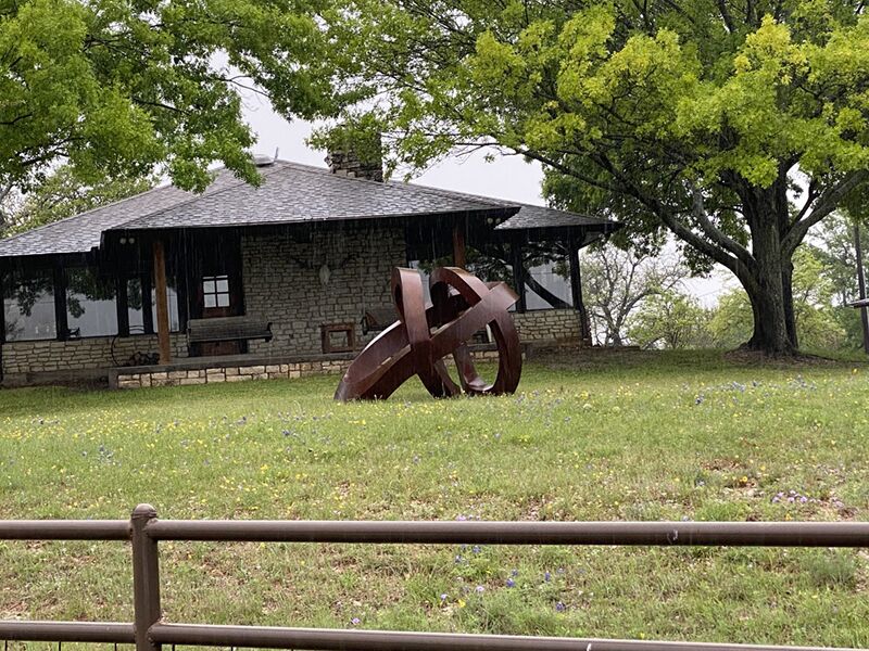 Hot fashion corten steel large outdoor Abstract sculpture (2)