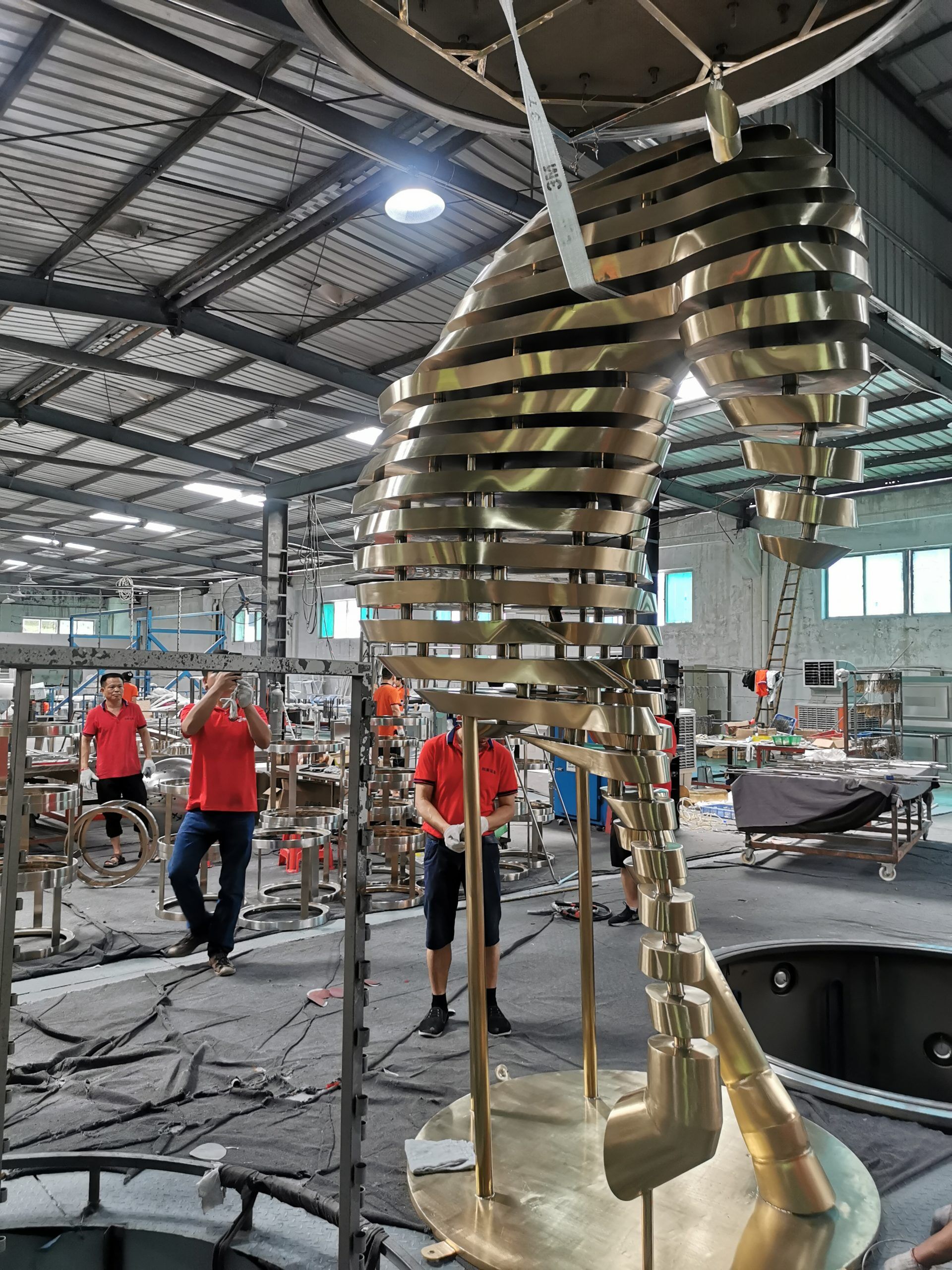 320cm Stainless steel horse sculpture (1)