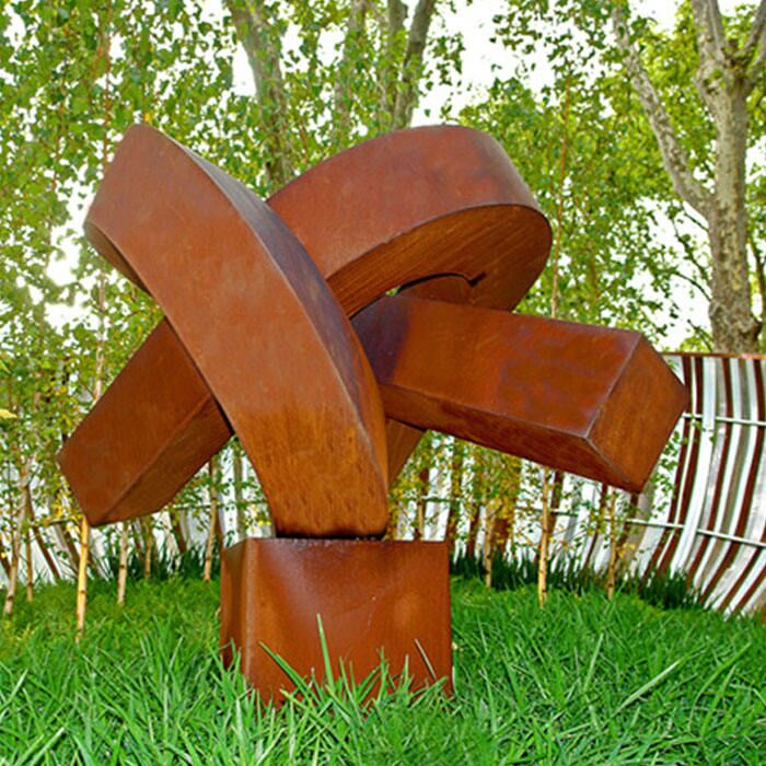 Corten Steel Outdoor Metal Sculpture Garden Art Wholesale