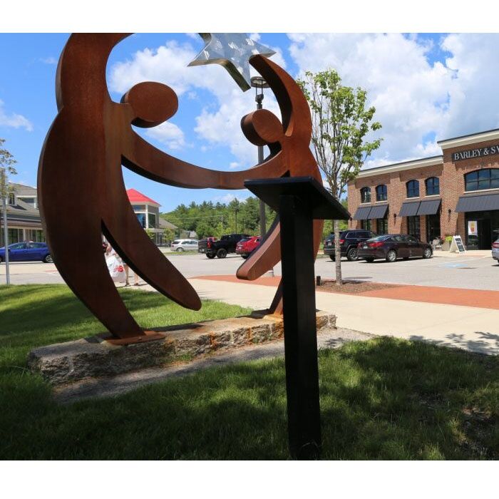 Outdoor Metal Dancer Garden Corten Steel Sculpture1