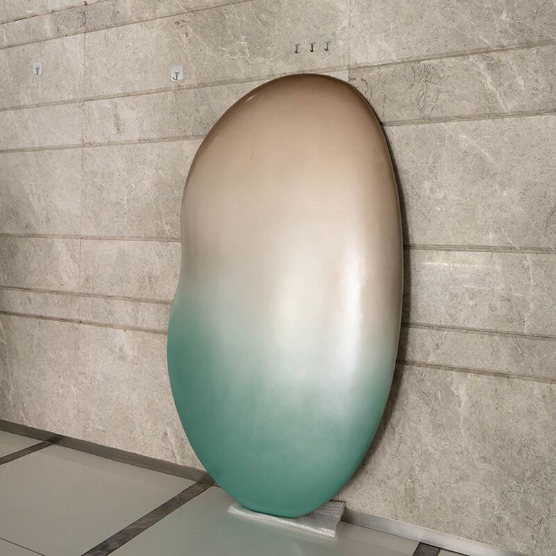 Indoor hotel apartment wall decorations color stainless steel wall sculpture (4)