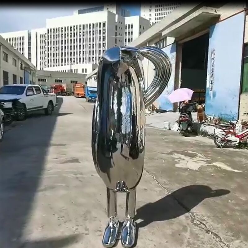 Deluxe indoor golden stainless steel bird sculpture1