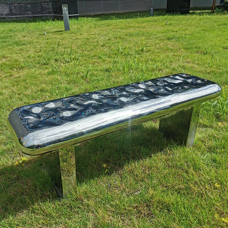 Outdoor garden grassland Courtyard stainless steel stool (1)