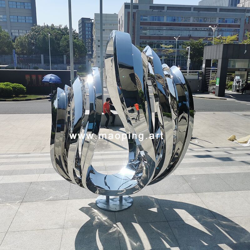 outdoor design abstract unique luxury courtyard decoration metal sculpture (6)