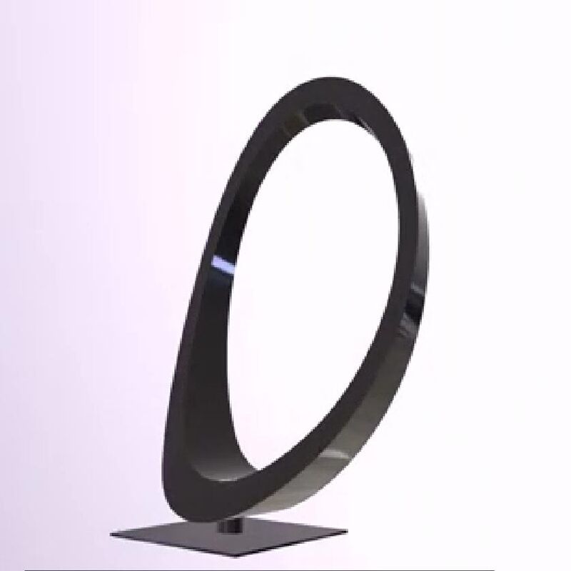 outdoor garden courtyard Stainless steel ring sculpture (9)